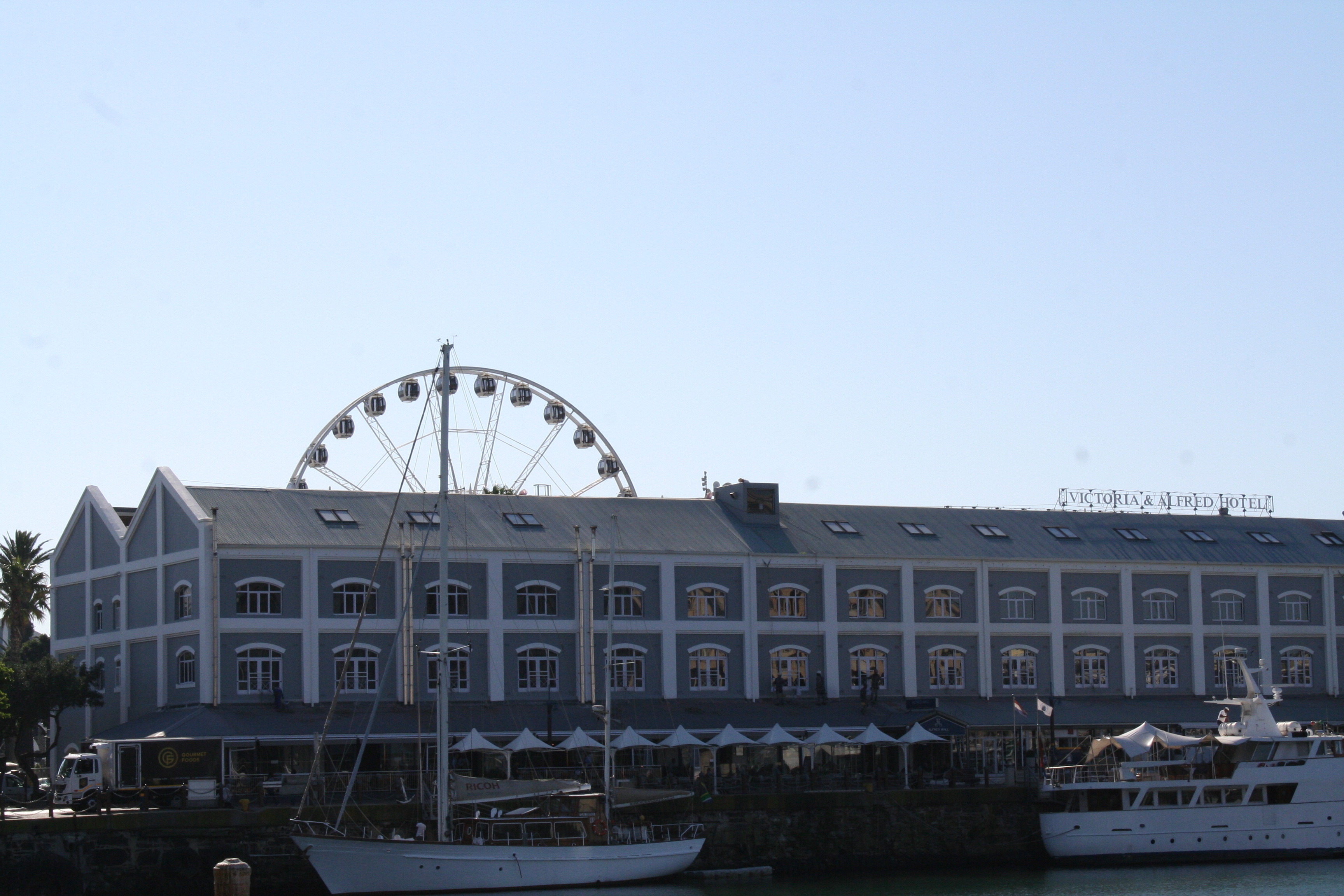 Cape Town waterfront and harbor scene
